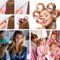 Krulspelden 12 stuks - Groot - Haarrollers - Krullen zonder hitte - Kleefrollers Haar - Rollers - Krullers - Zelfklevend - Heatless Curls
