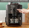 KRUPS Koffiezetapparaat met bonenmaler, Melkopschuimer, 2 espressokoppen tegelijk, Automatische reiniging, Essential grijs YY5149FD