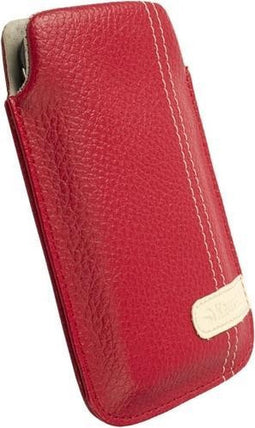 Krusell Gaia Lederen Beschermhoes - M - Rood