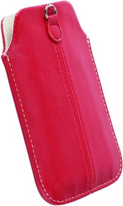 Krusell Luna Lederen Beschermhoes - M - Rood