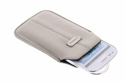 Krusell Luna (zacht lederen tas - maat L) - Beige