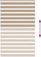 vidaXL - Zebra - Blind - 140x200 - cm - stofbreedte - 135,9 - cm - polyester - zandbruin