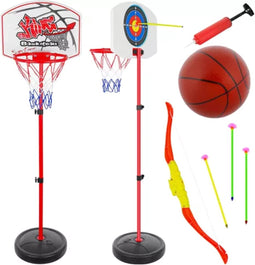Kruzzel 2-in-1 Basketbal- en Schietspel Set – Verstelbaar en Duurzaam Speelplezier!