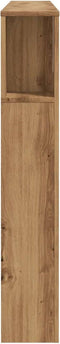 vidaXL - Hoofdbordkast - 160x18,5x103,5 - cm - bewerkt - hout - artisanaal - eiken