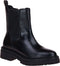 Geox Zwarte Chelsea Boots - Korte Dameslaars - Leer - Zwart