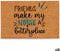 Deurmat Friends Blauw Natuurlijk 60 x 1 x 40 cm (12 Stuks)