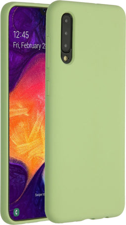 Accezz Samsung Galaxy A50 / A30s - Liquid Silicone Backcover - Schokabsorberend - Groen