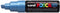 Verfstift posca pc8k b schuin metallic blauw