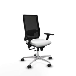 Piqueras y Crespo 3D086N0 - Bureaustoel - Verstelbare hoogte met armleuning - Wit