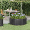 vidaXL - Plantenbak - 100x100x36 - cm - gepoedercoat - staal - antracietkleurig