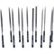 KS Tools 140.3050 Set naaldvijlen met kunststof heft, 12-delig Lengte 90 mm 1 stuk(s)
