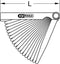 KS Tools 300.0600 Voelermaat, 20 vel, 0,05 - 1 mm