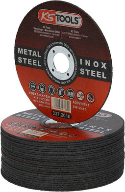 KS Tools 337.2010 Doorslijpschijf recht 100 mm 25 stuk(s)