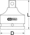 KS Tools 515.1144 5151144 Dopsleutel-vergrootstuk Aandrijving 1/2 (12.5 mm) 48 mm 1 stuk(s)