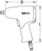 KS Tools 515.3400 515.3400 Pneumatische slagmoersleutel Draaimoment (max.): 860 Nm