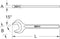 KS Tools 5170540 517.0540 Enkelvoudige steeksleutel Sleutelbreedte (metrisch) (alleen voor ADT) 40 mm