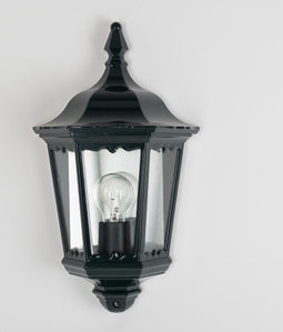 KS Verlichting Ancona plat Buitenlamp wandlamp Zwart