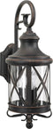 KS Verlichting Wandlamp 'Romantica' bruin