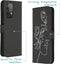 iMoshion Hoesje Geschikt voor Samsung Galaxy A52 (4G) / A52s / A52 (5G) Hoesje Met Pasjeshouder - iMoshion Design Softcase Bookcase - Meerkleurig / Woman Flower Black