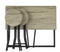 SoBuy OGT18-N - Eettafel Set - 3 Delig - Klaptafel en 2 Krukken - 90 x 74 x 45 cm - Zwart Houten