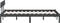 vidaXL - Bedframe - massief - grenenhout - grijs - 150x200 - cm