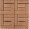 vidaXL - Terrastegels - 30x30 - cm - 1 - m² - HKC - donkerbruin - 11 - st