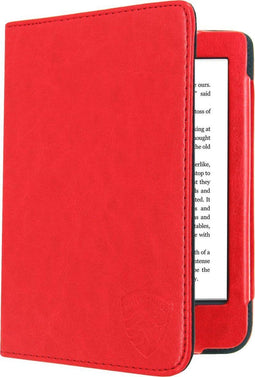 Luxe Hoesje Geschikt voor Kobo Nia Sleepcover Hoesje - Cover Rood - ereader hoesje - cover