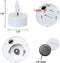 LED kaarsen met timer, 6 stuks, warm wit, 3D vlam