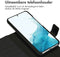 Accezz Galaxy S22 - Premium Leather 2 in 1 Wallet Bookcase - Uitneembare backcover - Zwart