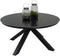 Portoro Eettafel - 158 cm - Sintered Stone Blad - Zwart-Grijs Gemarmerd
