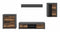 Furnilux Jam Matera - Tv meubel - Tijdloos design - Bruin - 35x169x330cm