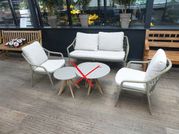 Eurofleur aanbieding - Jamaica set Taupe met kussens