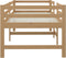 vidaXL - Bed - halfhoog - massief - grenenhout - honingbruin - 90x200 - cm