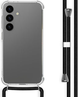 imoshion Hoesje Geschikt voor Samsung Galaxy S24 Hoesje Met Koord - imoshion Backcover met koord - Zwart