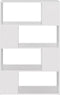vidaXL-Boekenkast/kamerscherm-80x24x124,5-cm-spaanplaat-wit