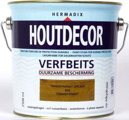 Hermadix Houtdecor Verfbeits Transparant- 2,5 liter - 656 Transparant Groen