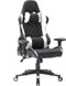 Gamestoel Classic - bureaustoel - stof bekleding - zwart wit