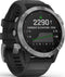 Garmin fēnix 6 Solar - Smartwatch - Zonne-energie - Zilver (Zwart)