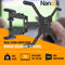 Nanook draaibare TV-beugel met een ultrasterke dubbele arm - 40-65 Inch - Max. 45 kg - Kantelbaar - VESA 100x100 t/m 600x400