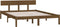 vidaXL - Bedframe - massief - grenenhout - honingbruin - 160x200 - cm