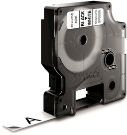 Dymo D1 - Printerlabels - Zwart op wit - 12mm x 7m