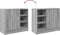 vidaXL - Wastafelkast - 63x29x55 - cm - bewerkt - hout - grijs - sonoma - eikenkleurig