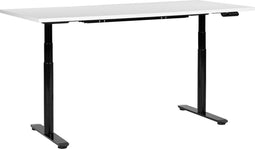 DESTINAS - Elektrisch Verstelbaar bureau - Wit/Zwart - 180 cm - MDF