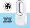 Lifetime Air Bladeloze Tafelventilator - Stille Ventilator met Drie Snelheden - Draadloos en USB-C Oplaadbaar - Wit
