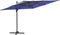 vidaXL - Zweefparasol - met - LED-verlichting - 400x300 - cm - azuurblauw