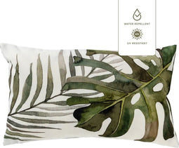 Dutch Decor - LUCCA - Outdoor Sierkussen 30x50 cm - waterafstotend en uv-bestendig - Olive Branch - groen