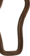 Light & Living Organische Spiegel Celano - Mangohout - 121 x 62cm - Donkerbruin