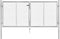 vidaXL-Poort-306x150-cm-gegalvaniseerd-staal-zilverkleurig