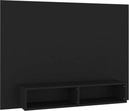 vidaXL - Tv-wandmeubel - 120x23,5x90 - cm - bewerkt - hout - zwart