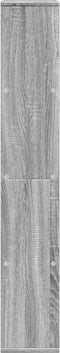 vidaXL - Boekenkast - 60x20x120 - cm - bewerkt - hout - grijs - sonoma - eikenkleurig